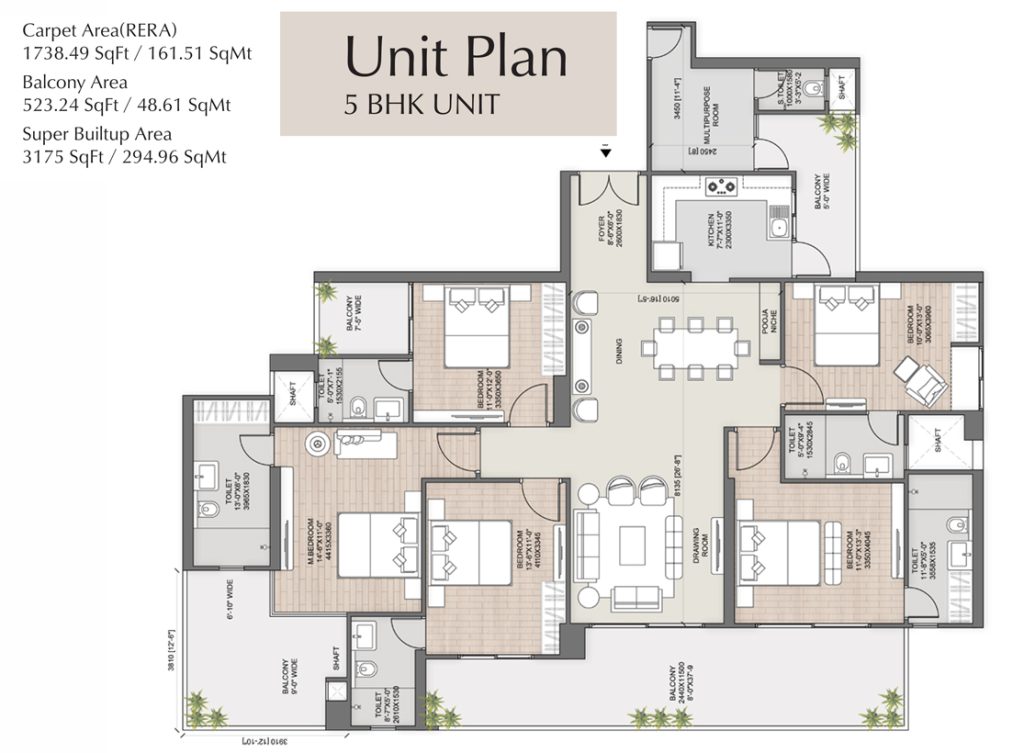 AU Cosmos Corner Floor Plan