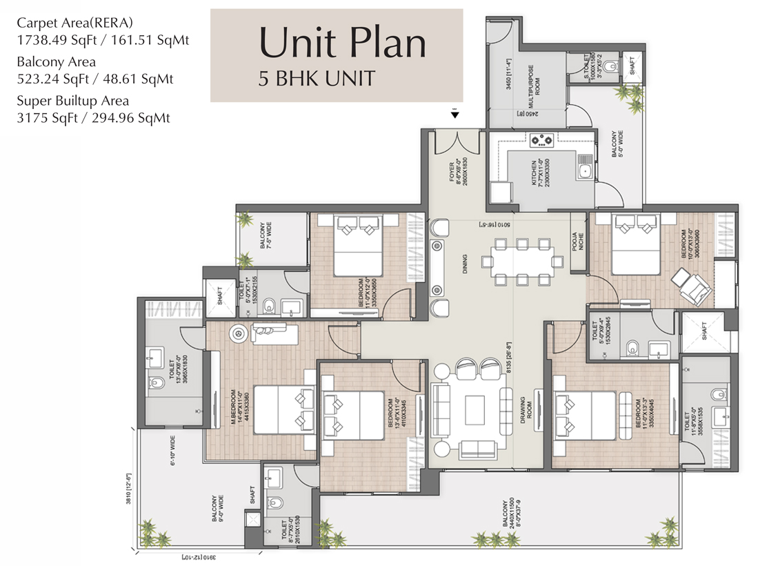 AU Cosmos Corner Floor Plan